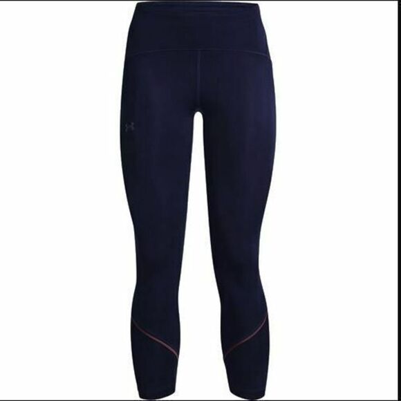 Under Armour 1365652 Women Sz Small Midnight Navy/Ash Plum Fly Fast 7/8 Leggings - Picture 1 of 4